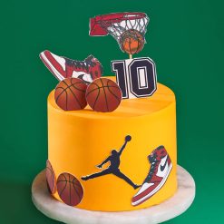 Jordan Game On Basketball Cake Detail