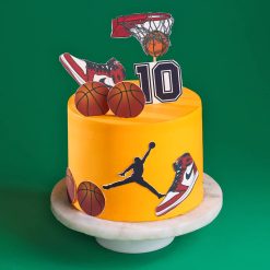 Jordan Game On Basketball Cake Front