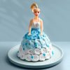 Floral Princess Barbie Gown Cake main view