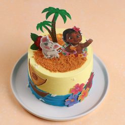 Tropical Moana cake side detail