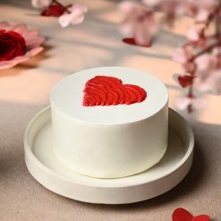 Alternative view of Scarlet Heart Chocolate Bento Cake