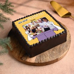 Memorable Farewell Photo Chocolate Cake original main view