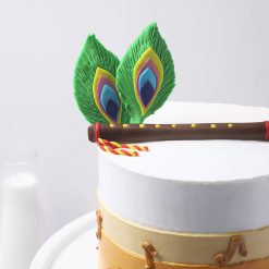 Krishna flute chocolate mini Janmashtami cake