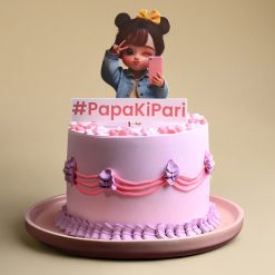 Princess theme cake decorative close-up