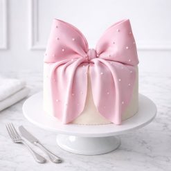 Pearl Bow Celebration Cake main view