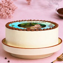 Happy Janmashtami personalised photo cake