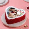 Romantic Heart Red Velvet Photo Cake original main view