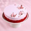 Butterfly Bloom Red Velvet Celebration Cake main view