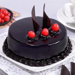15 Red Roses & Chocolate Truffle Cake Combo - view 2