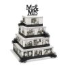 Four tier wedding memories photo collage cake