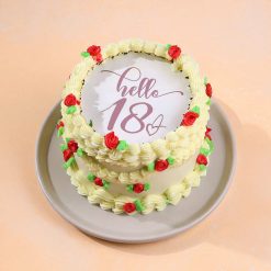 Goodbye Seventeen Fire Cake detail view