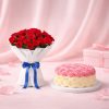 Vanilla Romance With Fifteen Red Roses
